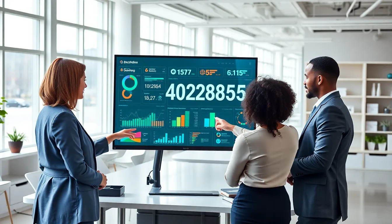 diverse professionals analyzing data related to the number 4028818775.